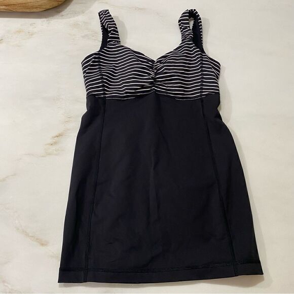 Lululemon striped solid combo tank top size 6 - Picture 1 of 4